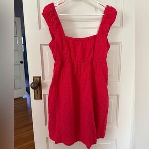 Old Navy Red cotton dress size large